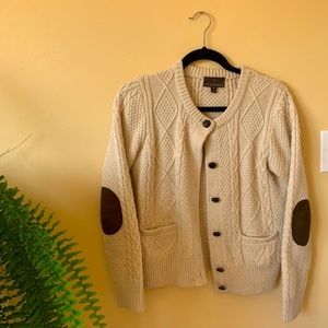 Academia Wool sweater with elbow patches